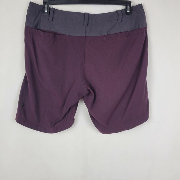 Lululemon 9" Union Shorts Mens 38 Maroon Gray Chambray Performance Chino - Picture 7 of 9